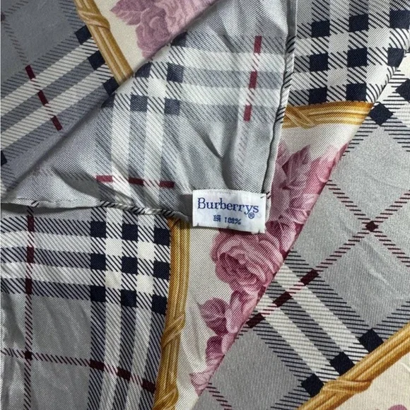 ❤️Burberry Floral Plaid Women's Scarf - Picture 9 of 11